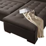 Ecksofa Peguera I (mit Schlaffunktion/beidseitig montierbar) Microfaser - Taupe