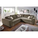 Ecksofa Peguera II Microfaser - Lehm