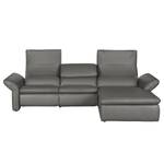 Ecksofa Perira I mit Relaxfunktion - Kunstleder - Grau - Longchair davorstehend rechts