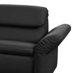 Ecksofa Perira II Kunstleder - Schwarz - Longchair davorstehend links