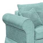 Ecksofa Portol (mit Schlaffunktion/beidseitig montierbar) Cord - Babyblau