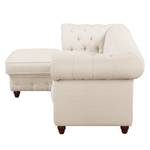 Ecksofa Pintano Beige - Ottomane davorstehend links