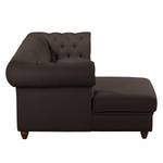 Ecksofa Pintano Espresso - Ottomane davorstehend links