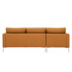 Ecksofa Portobello Echtleder Echtleder Gad: Cognac I - Breite: 207 cm - Longchair davorstehend links