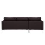 Ecksofa Portobello Echtleder Echtleder Gad: Dunkelbraun - Breite: 207 cm - Longchair davorstehend links