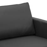Canapé d'angle Portobello Cuir véritable Cuir véritable Gad : Anthracite - Largeur : 251 cm - Méridienne courte à gauche (vue de face)