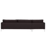 Ecksofa Portobello Echtleder Echtleder Gad: Dunkelbraun - Breite: 293 cm - Longchair davorstehend links