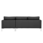 Ecksofa Portobello Echtleder Echtleder Gad: Anthrazit - Breite: 207 cm - Longchair davorstehend rechts