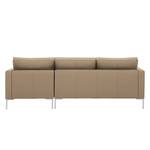 Ecksofa Portobello Echtleder Echtleder Gad: Taupe - Breite: 207 cm - Longchair davorstehend rechts