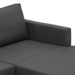 Ecksofa Portobello Echtleder Echtleder Gad: Anthrazit - Breite: 251 cm - Longchair davorstehend rechts