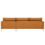 Ecksofa Portobello Echtleder Echtleder Gad: Cognac I - Breite: 251 cm - Longchair davorstehend rechts