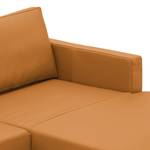 Ecksofa Portobello Echtleder Echtleder Gad: Cognac I - Breite: 251 cm - Longchair davorstehend rechts