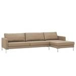 Ecksofa Portobello Echtleder Echtleder Gad: Taupe - Breite: 293 cm - Longchair davorstehend rechts