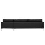 Ecksofa Portobello Echtleder Echtleder Gad: Schwarz - Breite: 293 cm - Longchair davorstehend rechts