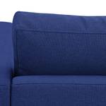 Canapé d'angle Portobello Tissu Tissu Ramira : Bleu - Largeur : 251 cm - Méridienne courte à gauche (vue de face)
