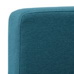 Canapé d'angle Portobello Tissu Tissu Ramira : Turquoise - Largeur : 293 cm - Méridienne courte à droite (vue de face)