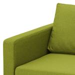 Ecksofa Portobello Webstoff Stoff Ramira: Limette - Breite: 251 cm - Longchair davorstehend rechts