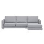 Ecksofa Portobello Webstoff Webstoff Milan: Hellgrau - Breite: 207 cm - Longchair davorstehend rechts