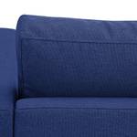 Hoekbank Portobello geweven stof Stof Ramira: Blauw - Breedte: 207 cm - Longchair vooraanzicht links