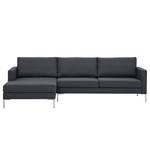 Ecksofa Portobello Webstoff Webstoff Milan: Anthrazit - Breite: 251 cm - Longchair davorstehend links