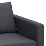 Hoekbank Portobello geweven stof Geweven stof Milan: Antraciet - Breedte: 251 cm - Longchair vooraanzicht links