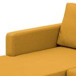 Ecksofa Portobello Webstoff Stoff Selva: Senfgelb - Breite: 251 cm - Longchair davorstehend links