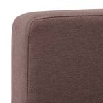 Hoekbank Portobello geweven stof Geweven stof Milan: Grijs-Marron - Breedte: 293 cm - Longchair vooraanzicht links