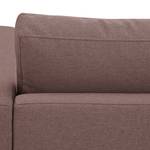 Canapé d'angle Portobello Tissu Tissu Milan : Gris-Marron - Largeur : 293 cm - Méridienne courte à gauche (vue de face)