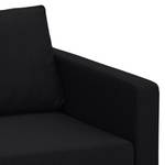 Hoekbank Portobello geweven stof Stof Selva: Antraciet - Breedte: 293 cm - Longchair vooraanzicht links