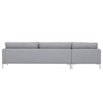 Ecksofa Portobello Webstoff Webstoff Milan: Hellgrau - Breite: 293 cm - Longchair davorstehend links