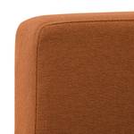Canapé d'angle Portobello Tissu Tissu Milan : Marron rouille - Largeur : 293 cm - Méridienne courte à gauche (vue de face)