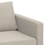 Hoekbank Portobello geweven stof Stof Selva: Beige - Breedte: 293 cm - Longchair vooraanzicht links