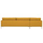 Ecksofa Portobello Webstoff Stoff Selva: Senfgelb - Breite: 293 cm - Longchair davorstehend links