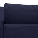 Ecksofa Portobello Webstoff Webstoff Milan: Dunkelblau - Breite: 293 cm - Longchair davorstehend links