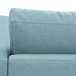 Ecksofa Portobello Webstoff Stoff Selva: Hellblau - Breite: 207 cm - Longchair davorstehend rechts