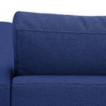 Canapé d'angle Portobello Tissu Tissu Ramira : Bleu - Largeur : 207 cm - Méridienne courte à droite (vue de face)