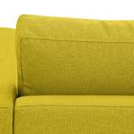Canapé d'angle Portobello Tissu Tissu Milan : Jaune - Largeur : 207 cm - Méridienne courte à droite (vue de face)