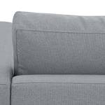 Hoekbank Portobello geweven stof Stof Selva: Grijs - Breedte: 207 cm - Longchair vooraanzicht rechts