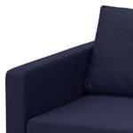 Ecksofa Portobello Webstoff Webstoff Milan: Dunkelblau - Breite: 251 cm - Longchair davorstehend rechts