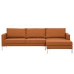 Ecksofa Portobello Webstoff Webstoff Milan: Rostbraun - Breite: 251 cm - Longchair davorstehend rechts