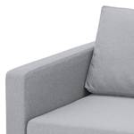 Canapé d'angle Portobello Tissu Tissu Milan : Gris clair - Largeur : 251 cm - Méridienne courte à droite (vue de face)