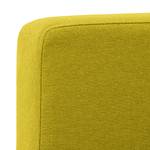 Canapé d'angle Portobello Tissu Tissu Milan : Jaune - Largeur : 293 cm - Méridienne courte à droite (vue de face)