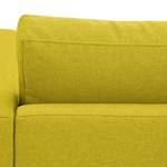 Canapé d'angle Portobello Tissu Tissu Milan : Jaune - Largeur : 293 cm - Méridienne courte à droite (vue de face)