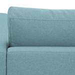 Ecksofa Portobello Webstoff Stoff Selva: Hellblau - Breite: 293 cm - Longchair davorstehend rechts