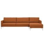 Ecksofa Portobello Webstoff Webstoff Milan: Rostbraun - Breite: 293 cm - Longchair davorstehend rechts