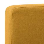 Canapé d'angle Portobello Tissu Tissu Selva : Jaune moutarde - Largeur : 293 cm - Méridienne courte à droite (vue de face)