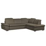 Ecksofa Potosi Webstoff Taupe - Longchair davorstehend rechts - Keine Funktion - Keine Funktion