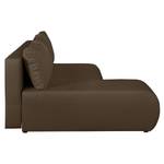 Ecksofa Rio Maria (mit Schlaffunktion) S Strukturstoff - Espresso - Longchair davorstehend links