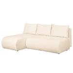 Ecksofa Rio Maria (mit Schlaffunktion) S Strukturstoff - Hellbeige - Longchair davorstehend links