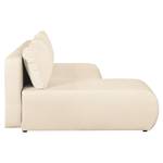 Ecksofa Rio Maria (mit Schlaffunktion) S Strukturstoff - Hellbeige - Longchair davorstehend links